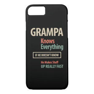 Grampa Knows Everything Grandfather Gift Case-Mate iPhone Case
