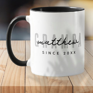 Grampa Modern Elegant Simple Father's Day Mug
