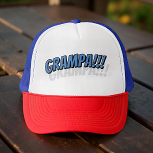 Grampa!!! Modern Simple Cool Comic Trucker Hat