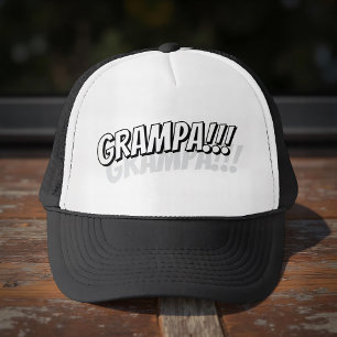 Grampa!!! Modern Simple Cool Comic Trucker Hat