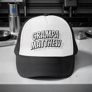 Grampa Modern Simple Cool Comic Trucker Hat