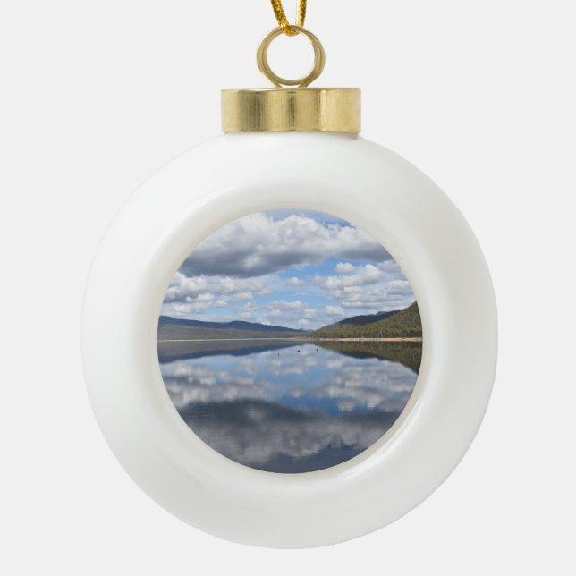 Grampians Reflected Ceramic Ball Christmas Ornament (Front)