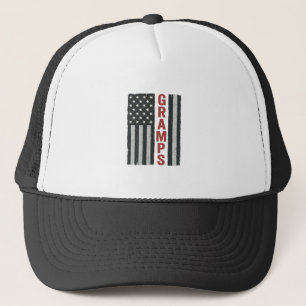 Gramps American Flag Vintage Patriotic Vector_1 Trucker Hat