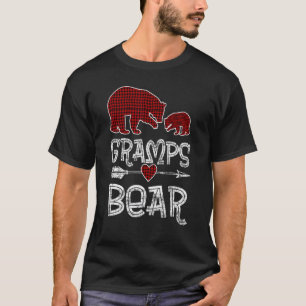 Gramps Bear Buffalo Red Plaid Arrow Christmas Paja T-Shirt