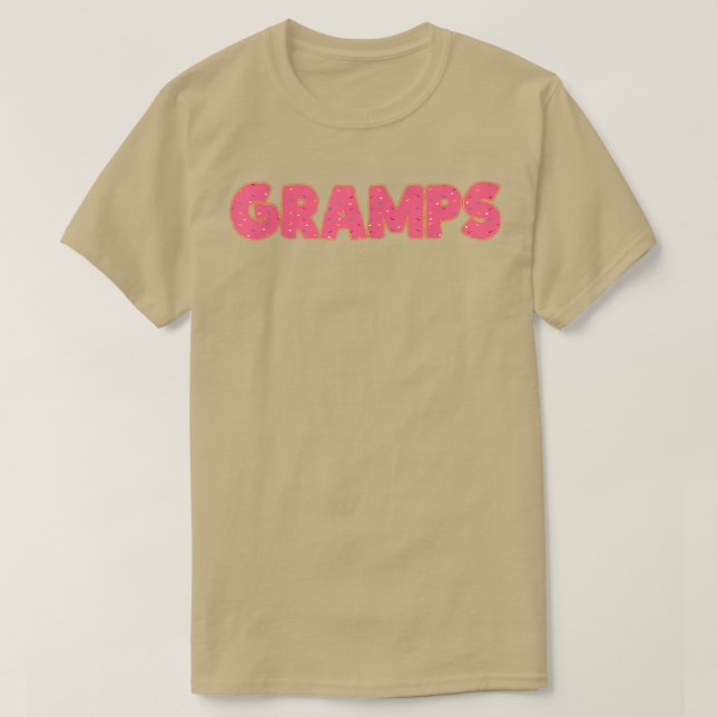 Gramps Doughnut Grandfather Doughnut Lover Party  T-Shirt (Design Front)