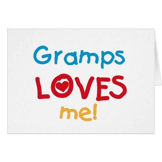 Gramps Loves Me T-shirts and Gifts (Front Horizontal)