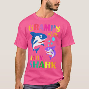 Gramps Of The Baby Birthday Shark Gramps Shark Chr T-Shirt
