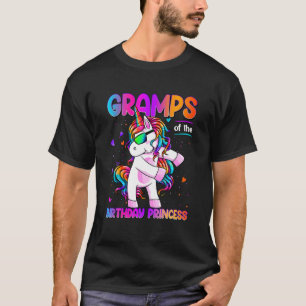 Gramps of the Birthday Princess Girl Dabbing Unico T-Shirt