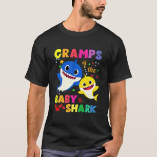 Gramps Of The Birthday Shark Dad, Mum Matching Fam T-Shirt
