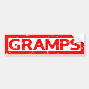 Gramps Stamp Bumper Sticker