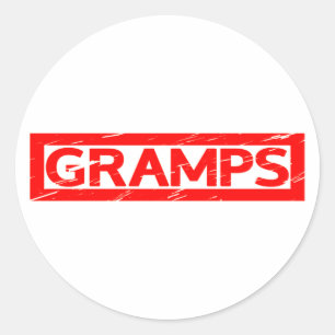 Gramps Stamp Classic Round Sticker