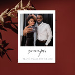 Gramps Will You Walk Me Down The Aisle Father  Postcard<br><div class="desc">Gramps Will You Walk Me Down The Aisle Grandfather of the Bride Proposal</div>