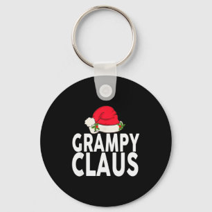 Grampy Claus Christmas Family Group Matching Pajam Key Ring
