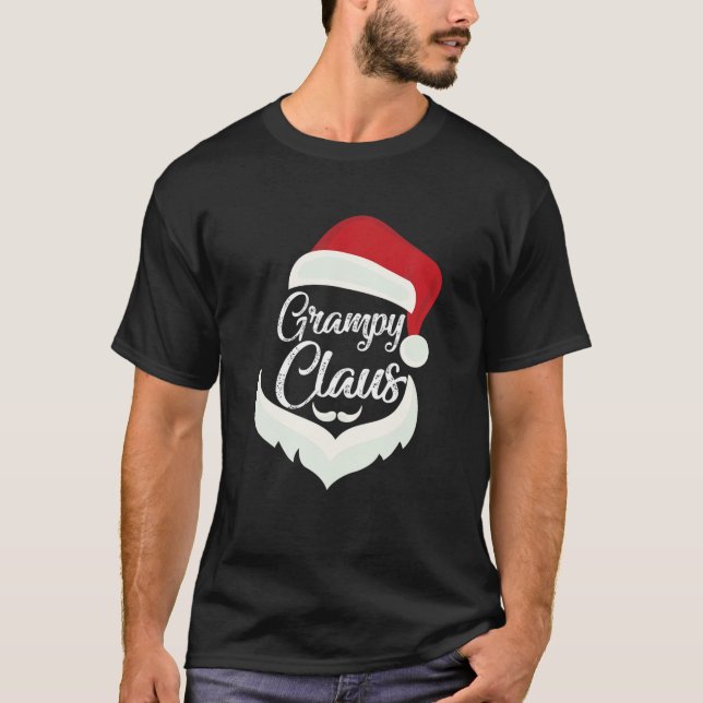 Grampy Claus Christmas Funny Pyjamas Santa Costume T-Shirt (Front)