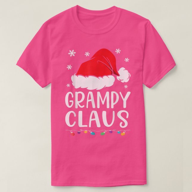 Grampy Claus , Family Matching Grampy Claus Pajama T-Shirt (Design Front)