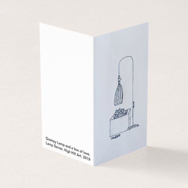 Grampy Lamp and a box full of love. (Outside)