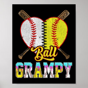 Grampy Of Both Half Sell Softll Ice Cream Drip Poster