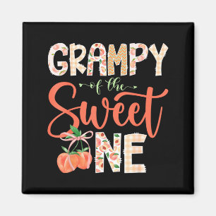 Grampy of The Sweet One Peach 1st Birthday Girl Magnet