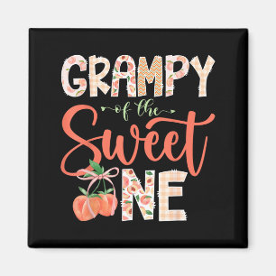 Grampy of The Sweet One Peach 1st Birthday Girl Magnet