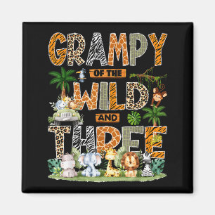 Grampy Of The Wild &amp; Three Zoo 3rd Birthday Sa Magnet
