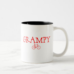 Grampy Red Bike Two-Tone Coffee Mug