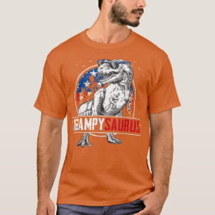 Grampy saurus Dinosaur T Re American Flag Family M T-Shirt