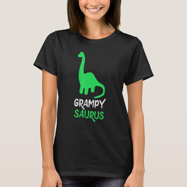 Grampy-Saurus Funny Dino Dinosaur GrampySaurus T-Shirt (Front)