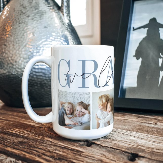 Grampy We Love You 4 Photo Collage Coffee Mug (Creator Uploaded)