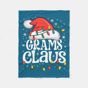 Grams Claus Funny Xmas Christmas Grandma Holiday S Fleece Blanket