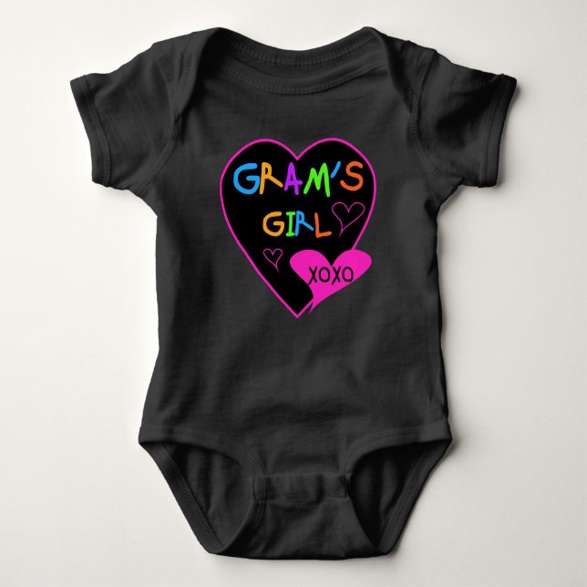 Gram's Girl Custom T-Shirts, Mugs, Buttons, Cases Baby Bodysuit (Front)