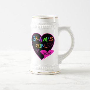 Gram's Girl Custom T-Shirts, Mugs, Buttons, Cases Beer Stein
