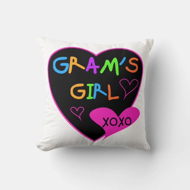 Gram's Girl Custom T-Shirts, Mugs, Buttons, Cases Cushion (Front)