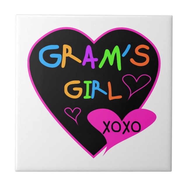 Gram's Girl Custom T-Shirts, Mugs, Buttons, Cases Tile (Front)