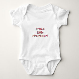 Gram's Little Firecracker! USA 250 Fireworks   Baby Bodysuit