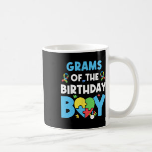 Grams Of The Birthday Boy Autism Awareness Puzzle  Coffee Mug