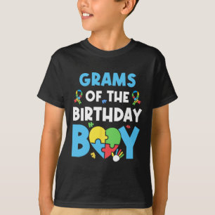 Grams Of The Birthday Boy Autism Awareness Puzzle  T-Shirt