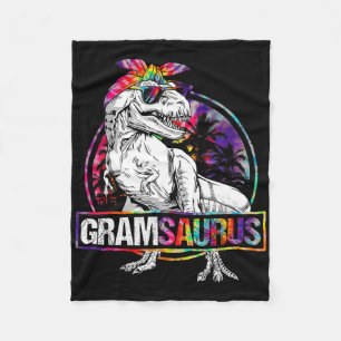 Gramsaurus Dinosaur Gram Saurus Family Matching Ti Fleece Blanket
