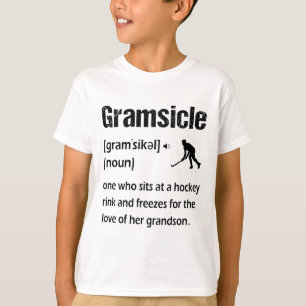 Gramsicle Funny Ice Hockey Grandma Sicle Definitio T-Shirt