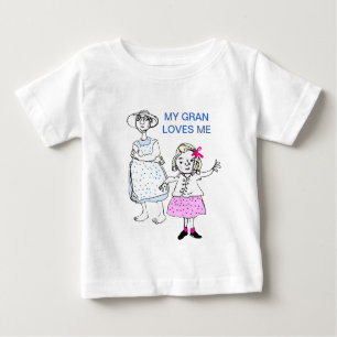 Gran loves me baby T-Shirt