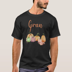 Gran Of Little Pumpkin First Birthday Autumn Pumpk T-Shirt