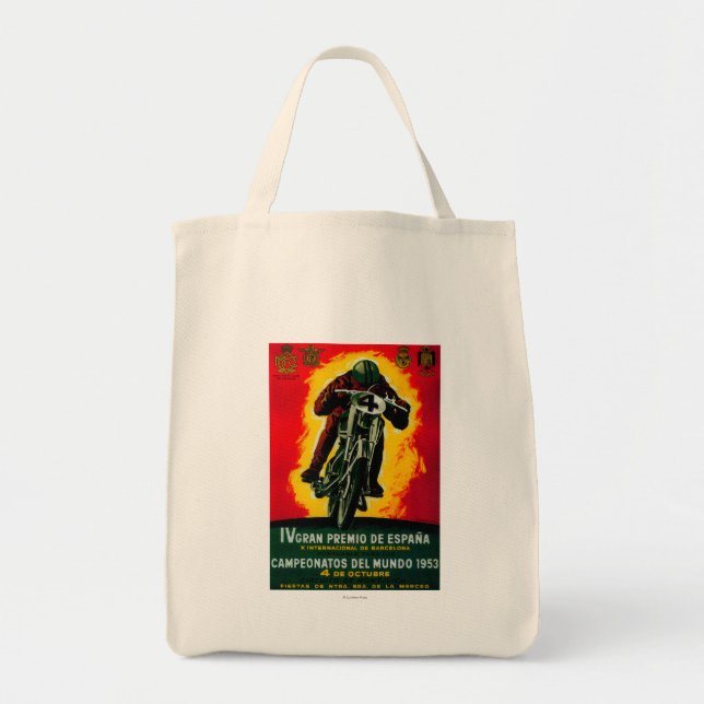 Gran Premio de Espana Vintage PosterEurope Tote Bag (Front)