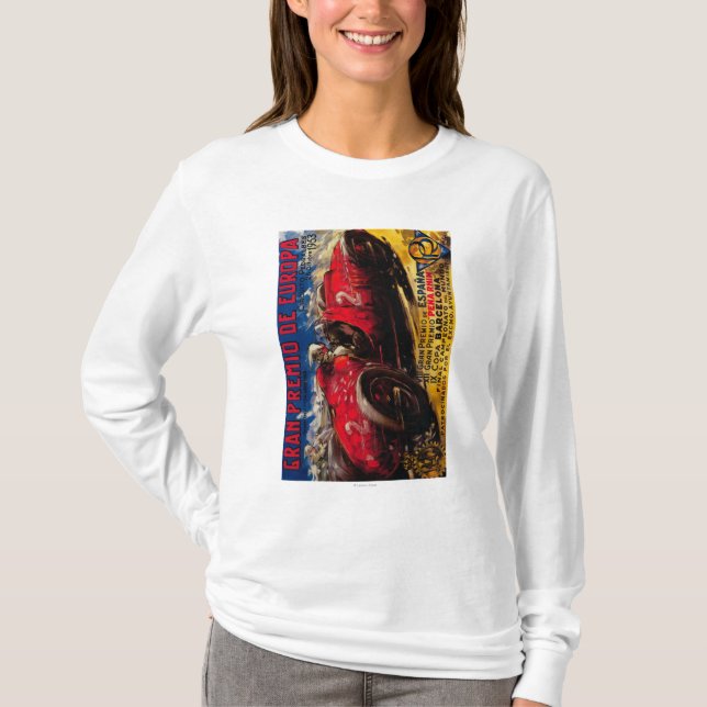 Gran Premio De Europa Vintage PosterEurope T-Shirt (Front)