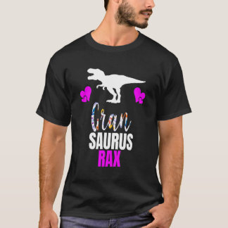 Gran Saurus Rex Nanasaurus Grandma Mother'S Day Bi T-Shirt