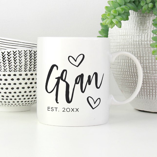 Gran Year Established Grandma Coffee Mug (Creator Uploaded)