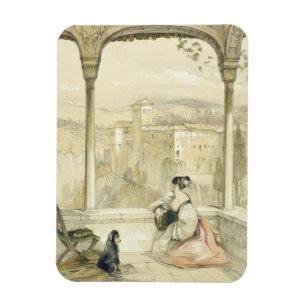 Granada (Alhambra), plate 9 from 'Sketches of Spai Magnet