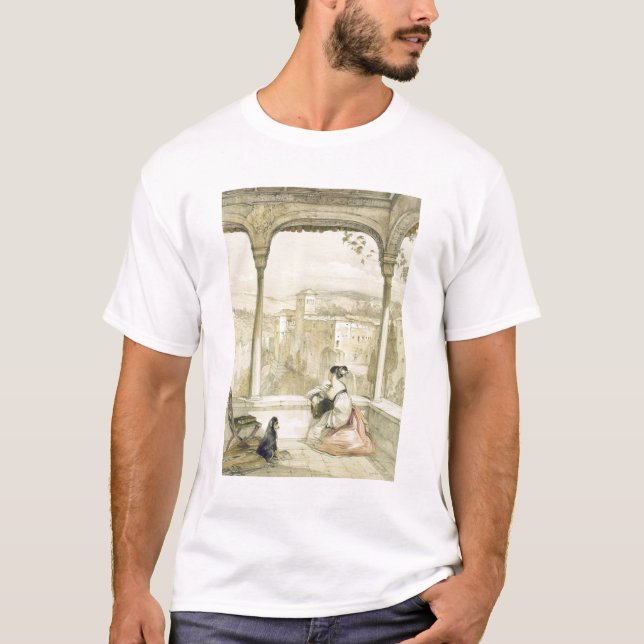 Granada (Alhambra), plate 9 from 'Sketches of Spai T-Shirt (Front)