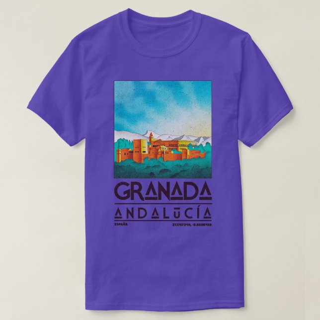 Granada Andalucia Spain T-Shirt (Design Front)