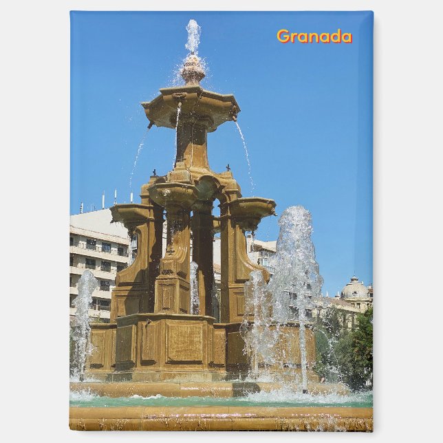 Granada city in Spain, travel Magnet (Front)