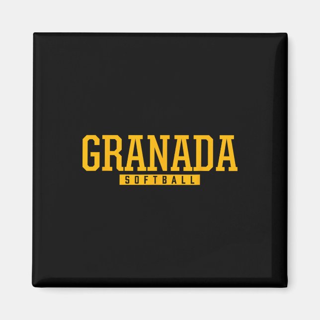 Granada High School Softll  Magnet (Front)