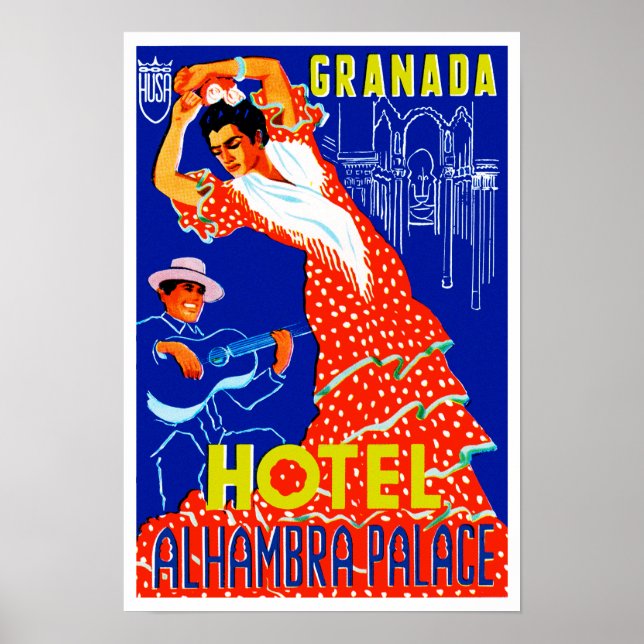 Granada Hotel Alhambra Palace Poster (Front)